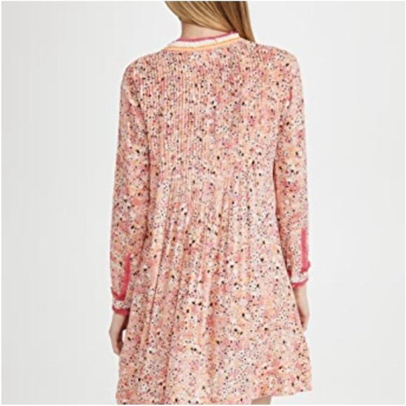 POUPETTE ST. BARTH Ola Long Sleeve Mini Dress Orange Malva xs - Picture 5 of 11